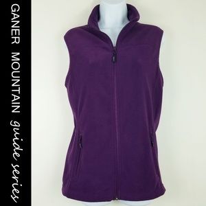 "Guide Series" PURPLE FLEECE ZIP UP OUTDOORS VEST